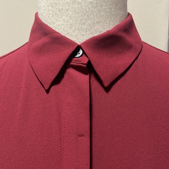 Loft Burgundy blouse - Picture 3 of 6